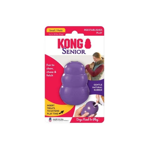 Kong Senior S - 7cm - gumowa zabawka dla starszych psów, oryginalny