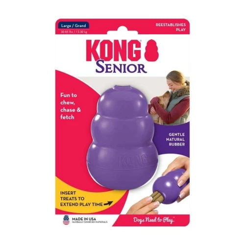 Kong Senior L - 8,5cm - gumowa zabawka dla starszych psów, oryginalny