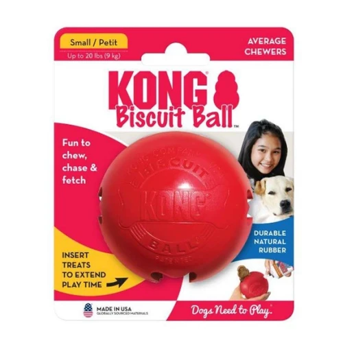 Kong Biscuit Ball - piłka na przysmaki dla psa L