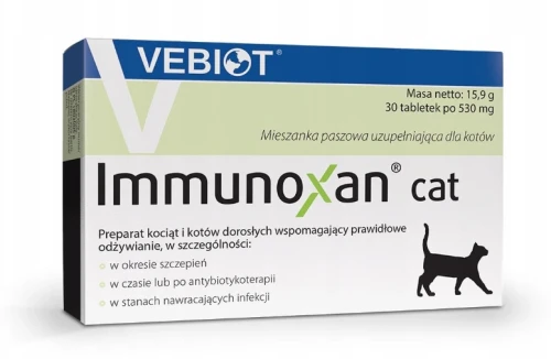 Vebiot Immunoxan dla kota 30 tab