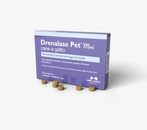 NBF Lanes Drenalase Pet Mini Cane e Gatto 20 tab