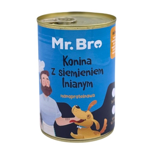 Mr. Bro Karma mokra Konina z Siemieniem Lnianym 400g 