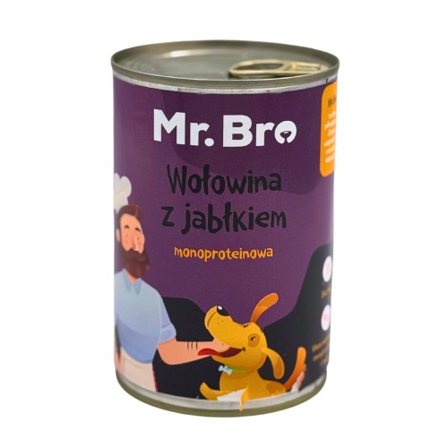 Mr. Bro Karma mokra Wołowina z Jabłkiem 400g