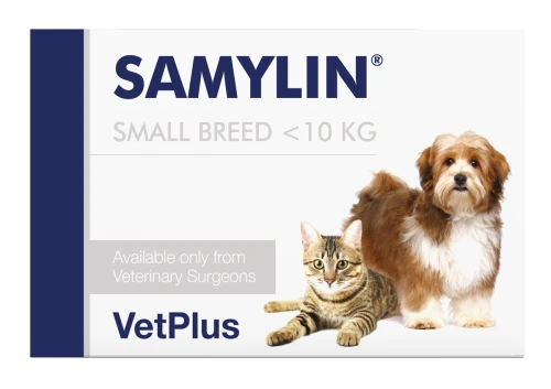 VetPlus Samylin Małe Rasy 30 Tabletek - wspomaga pracę i funkcjonowanie wątroby