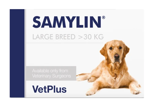 VetPlus Samylin Rasy Duże 30 Tabletek - wspomaga pracę i funkcjonowanie wątroby