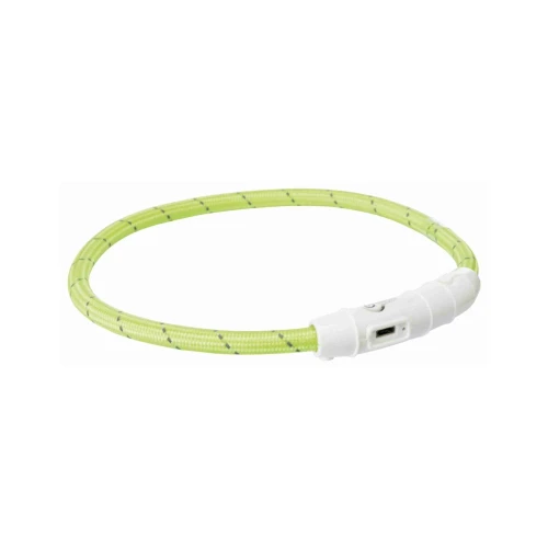 Trixie Obroża Led świecąca USB zielona M-L 45cm