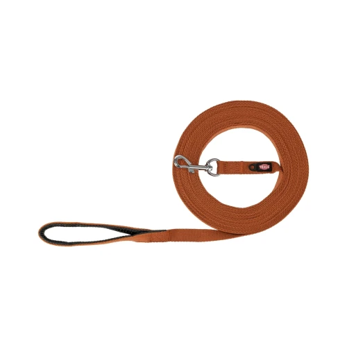 Trixie Smycz treningowa dla psa bawełna rdzawa 10 m/20 mm
