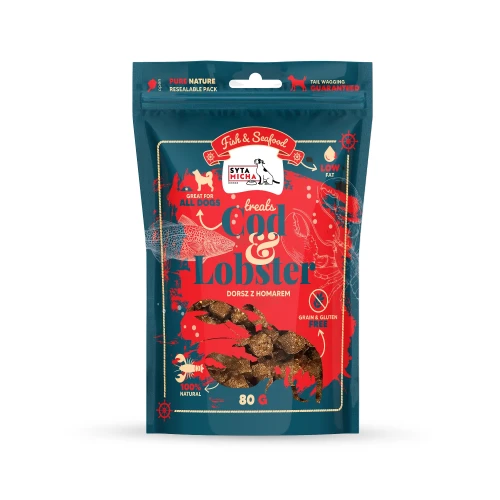 Syta Micha Fish & Seafood Przysmaki z homarem dla psa 80g - przysmak dla psa