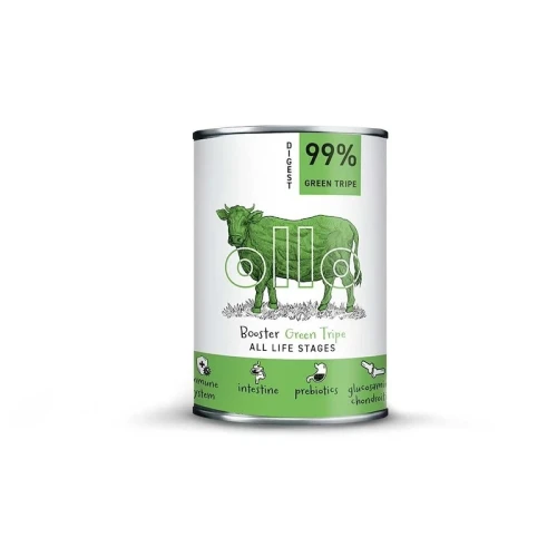 Ollo Karma mokra dla psa Booster Zielone żwacze 400g
