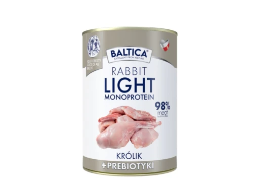 Baltica Karma mokra Nutraceutic Królik Mono Light 400g