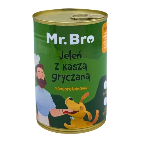  Mr. Bro Karma mokra Jeleń z Kaszą Gryczaną 400g