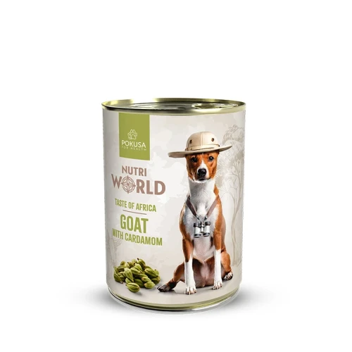 Pokusa Nutri World Karma mokra Smaki Świata Afryka-Koza 400g