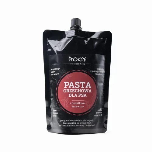 ROGY - Pasta orzechowa z żurawiną dla psa - przysmak dla psa