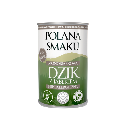 Polana Smaku Karma mokra - Dzik z jabłkiem 400g