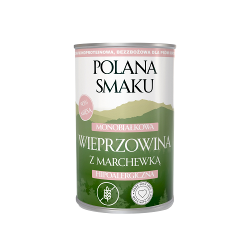 Polana Smaku Karma mokra - Wieprzowina z marchewką 400g