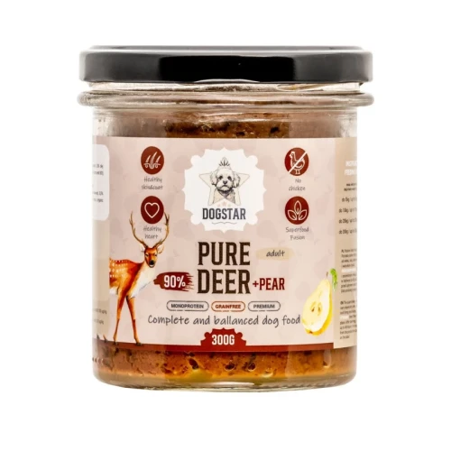 DogStar Karma mokra Jeleń z gruszką 300g