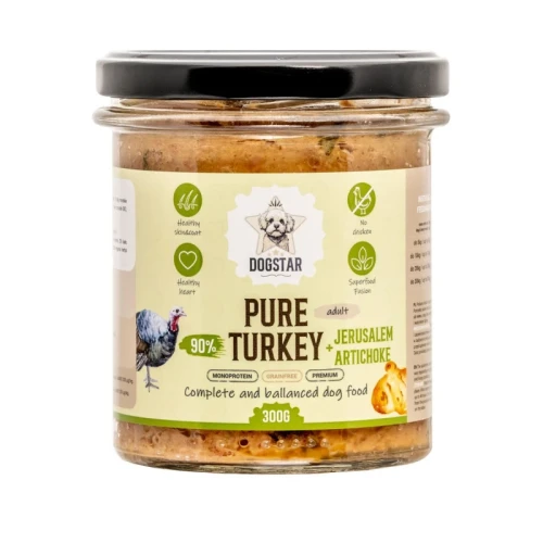 DogStar Karma mokra Indyk z jarmueżem i karczochem 300g