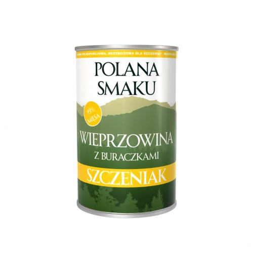 Polana Smaku Karma mokra - Wieprzowina z burakiem dla szczeniąt 400g