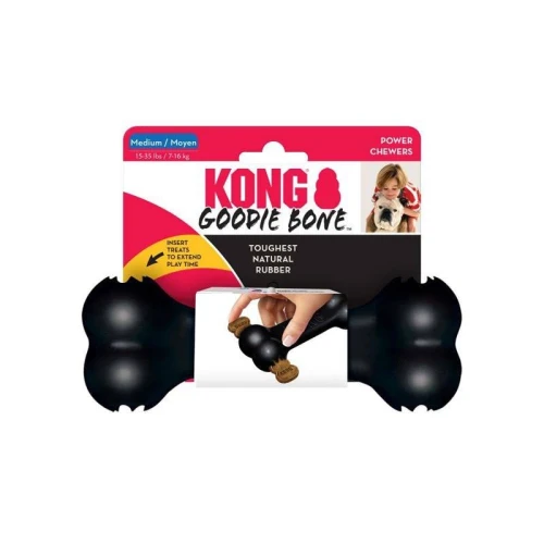 KONG Goodie Bone - gryzak dla psa, kość ze wzmocnionego kauczuku M