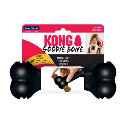 KONG Goodie Bone - gryzak dla psa, kość ze wzmocnionego kauczuku L