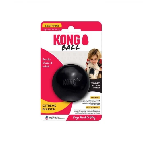  KONG Ball Extreme S - gumowa, twarda, wytrzymała piłka dla psa, z otworem do nadziewania