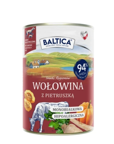 Baltica Karma mokra wołowina z pietruszką i śliwką 400g