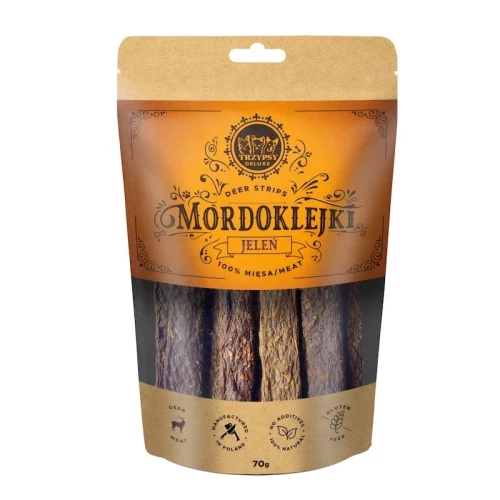 TrzyPsy - Mordoklejki z jelenia 70g - przysmaki dla psa