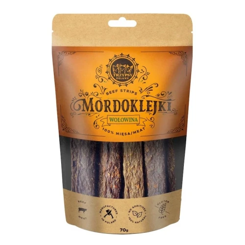 TrzyPsy - Mordoklejki z wołowiny 70g - przysmaki dla psa