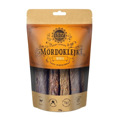 TrzyPsy - Mordoklejki z kozy 70g TrzyPsy - przysmaki dla psa