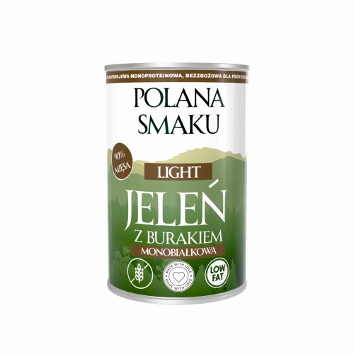 Polana Smaku LIGHT Karma mokra - Jeleń z burakiem 400g