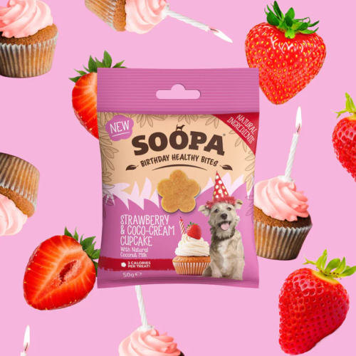 SOOPA Healthy Bites – Truskawka i Kokos 50g - przysmak dla psa