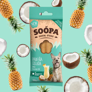  SOOPA Dental Stick – Ananas i Kokos  100g - przysmak dla psa