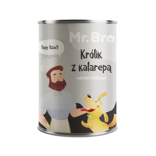 Mr. Bro Karma mokra Królik z kalarepą 400g