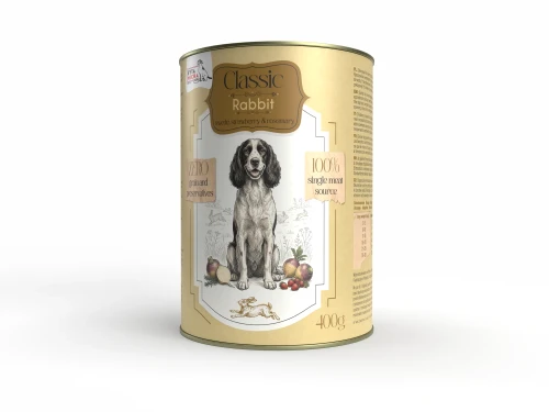 Syta Micha Karma mokra - Classic Królik z brukwią 400g