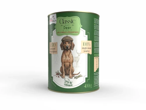 Syta Micha Karma mokra - Classic jeleń z żurawiną 400g
