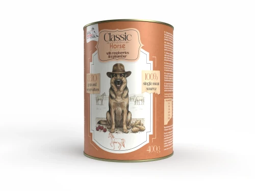 Syta Micha Karma mokra - Classic Koń z malinami 400g