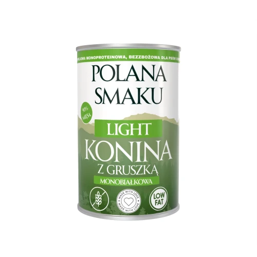 Polana Smaku LIGHT Karma mokra - Konina z gruszką 400g